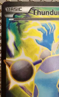 POKEMON XY ROARING SKIES THUNDURUS EX 98/108 FULL ART HOLO ULTRA RARE NEAR MINT - Image 3