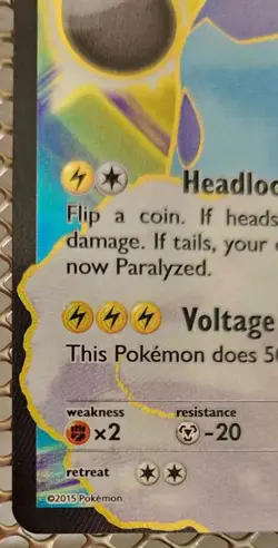 POKEMON XY ROARING SKIES THUNDURUS EX 98/108 FULL ART HOLO ULTRA RARE NEAR MINT - Image 5