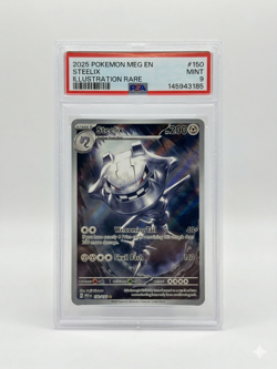2025 Pokemon MEG English Steelix #150 Illustration Rare PSA 9 MINT - Image 1