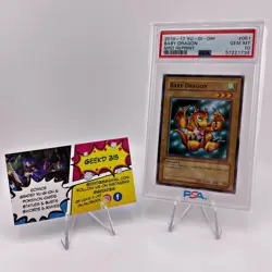 PSA 10 Baby Dragon MRD-061 Metal Raiders Reprint Yu-gi-oh !! Super Low Pop 12 !! - Image 1