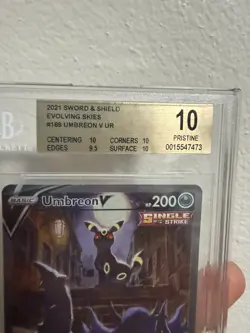 Pokemon Umbreon V Evolving Skies Full Alt Art #189 BGS 10 Pristine - Image 2