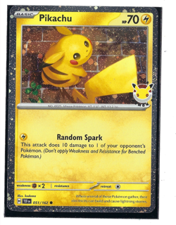 Pikachu 051/162 Pokemon Day 2026 30th Anniversary Stamped Promo Pokemon TCG NM - Image 1