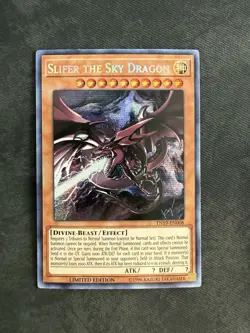Yugioh! Slifer The Sky Dragon - TN19-EN008 - Prismatic Secret Rare - Ltd Ed - NM - Image 1