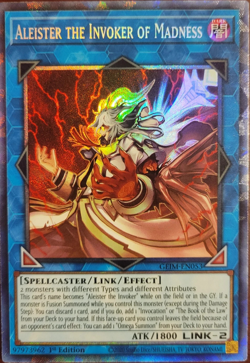 Aleister the Invoker of Madness GEIM-EN053 Collector's Rare 1st Edition YuGiOh - Image 1