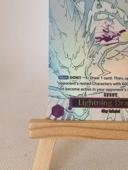 One Piece TCG Lightning Dragon AA OP15-077 Parallel Manga English - Image 4