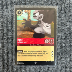 Disney Lorcana Shimmering Skies Pete Steamboat Rival 116/204 Super Rare - Image 1