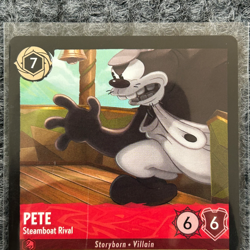 Disney Lorcana Shimmering Skies Pete Steamboat Rival 116/204 Super Rare - Image 3