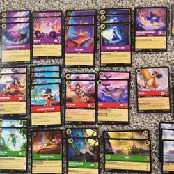 Disney Lorcana Into The Inklands Rare Lot Of 90 Non Foil NM Queens Castle, Simba - Image 2