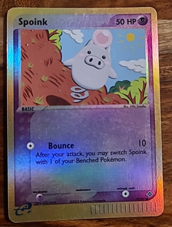 Spoink 73/97 lp+- EX Dragon - Reverse Holo - E Reader Pokemon Card - Image 1