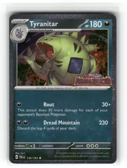 Tyranitar (Paldea Evolved Stamp) Promo Miscellaneous Cards & Products 135/193 NM - Image 1