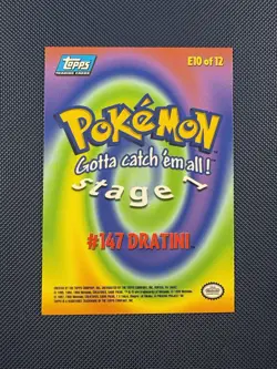 Dratini Dragonair Dragonite Set Of 3 Topps Blue Logo Pokemon Trading Card Lot NM - Image 4