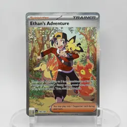 Pokemon Ethan's Adventure Sv10 Destined Rivals Rare Holo 236/182 Card NM - Image 1