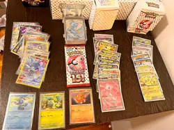Lot Of Pokemon Cards - Battle Decks - Some Japanese - Open Packs - Accessories - Image 2