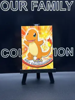 Topps Pokemon Charmander #04 TV Animation Edition Non Foil Card Blue Logo - Image 1