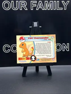 Topps Pokemon Charmander #04 TV Animation Edition Non Foil Card Blue Logo - Image 4