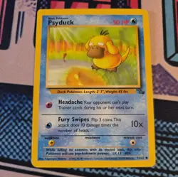 Psyduck 53/62 Fossil Regular Pokemon card - Image 1