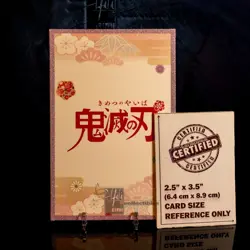 Lady Tamayo Waifu Trading Card A6 Oversized Glitter Frame Demon Slayer Lingerie - Image 2