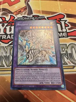 Mysterion the Dragon Crown BLMR-EN071 Secret Rare 1st edition NM Yugioh - Image 1