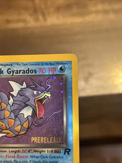 Pokemon TCG Dark Gyarados Prerelease Holo Rare Card 8/82 Vintage - Image 3