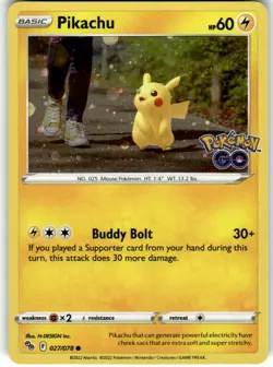 Pikachu - (Cosmos Holo) Promo Miscellaneous Cards & Products 027/078 LP - Image 1