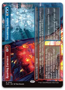 Roaring Furnace // Steaming Sauna (Borderless) #343 (NM) Duskmourn DSK Magic MTG - Image 1