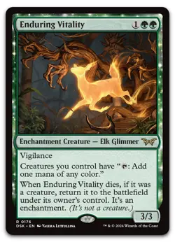 Enduring Vitality #176 (NM) Duskmourn DSK Magic MTG - Image 1