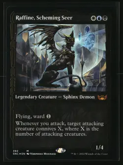 Raffine, Scheming Seer (Gilded Foil) M Streets of New Capenna 392 NM - Image 1