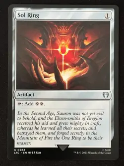 1x MTG Sol Ring - Commander: The Lord of the Rings: Tales of Middle-earth (LTC) - Image 1