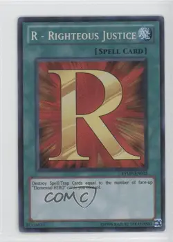 R - Righteous Justice Unlimited YuGiOh a Yellow MegaPack #RYMP-EN025 - Image 1