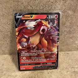 Entei V 022/172 Ultra Rare SWSH09: Brilliant Stars NM Pokemon TCG 2022 - Image 2