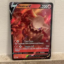 Heatran V 025/189 SWSH Astral Radiance Ultra Rare Holo Pokemon TCG 2022 NM - Image 1