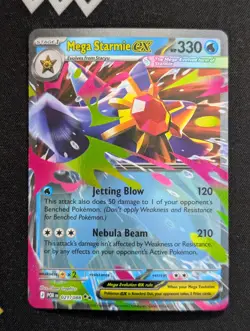Mega Starmie ex - 021/088 ME03: Perfect Order Pokemon NM Holo - Image 1