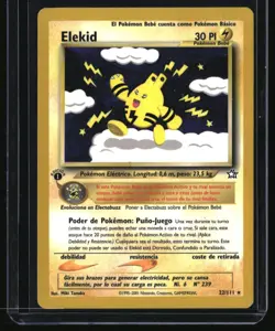 Pokemon Spanish Neo Genesis Elekid 1st Edition NM 22/111 - Image 1