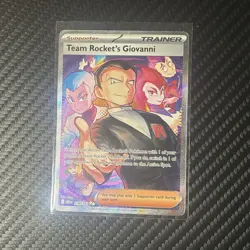Pokemon Team Rocket's Giovanni Trainer Holo 238/182 Sv10 Destined Rivals - Image 1