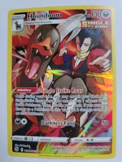 Pokemon TCG Houndoom Sword & Shield: Brilliant Stars TG10/TG30 Holo Secret Rare - Image 1