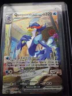 Pokemon TCG Quaquaval EX 260/193 Sv02: Paldea Evolved Illustration Rare Holo - Image 1