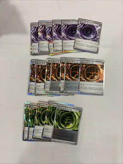 18 Pokemon TCG-Rare Holo Energy(Rocky/Growing/Telepathic) Perfect Order NM - Image 2