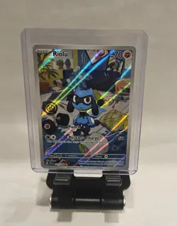 Pokemon Riolu 215/198 Illustration Scarlet & Violet Base Near Mint Full Art - Image 3
