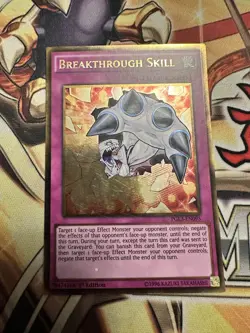 Breakthrough Skill PGL3-EN095 Gold Rare - 1st Edition NM Yugioh - Image 1