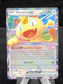 Pokemon-Mega Evolution: Perfect Order-Meowth ex-062/088-Double Rare-M/NM - Image 4