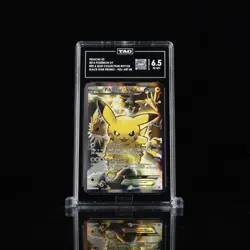 TAG 6.5 Pikachu EX Pokemon Black Star PSA Full Art XY Promo XY124 GOOD CENTERING - Image 1