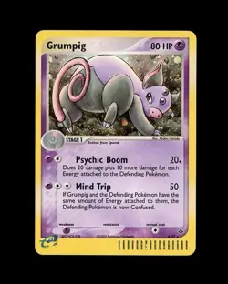 2003 Pokemon EX DRAGON GRUMPIG HOLO E READER 6/97 RARE! LP - Image 1
