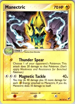 Manectric 38/107 Deoxys Pokemon TCG NM Normal - Image 1