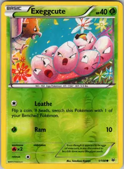 Exeggcute 1/108 XY - Roaring Skies Pokemon TCG LP-NM - Image 1