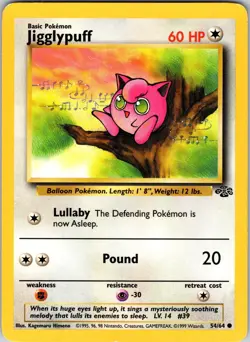 Jigglypuff 54/64 Jungle Pokemon LP Unlimited - Image 1