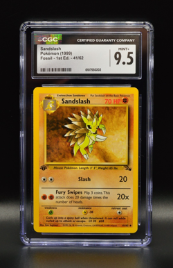 Sandslash 1st Edition 1999 Pokemon Fossil #41 WOTC CGC 9.5 PSA Newly Graded - Image 1