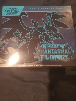 Pokemon TCG Mega Evolution Phantasmal Flames Elite Trainer Box ETB - Image 1