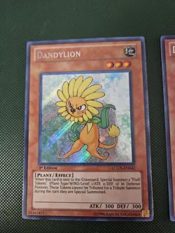 Yugioh 2x 1st Edition LCGX Dandylion Secret Rares - Image 3