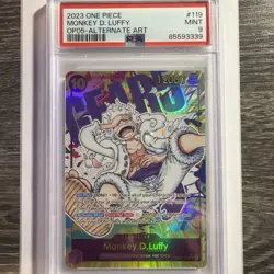 2023 ONE PIECE OP05-AWAKENING OF THE NEW ERA ALT ART #119 MONKEY D. LUFFY PSA 9 - Image 1