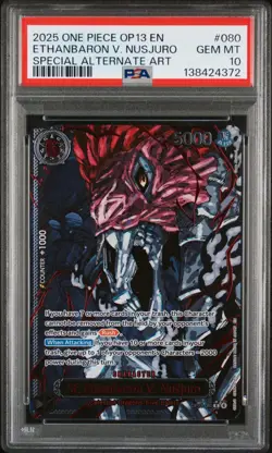 One Piece OP13 Five Elders God Demon Pack Sequential Red SP ALT ART PSA 10 - Image 2